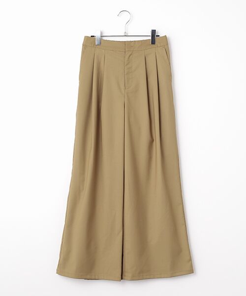 Harriss/ハリス 2タックセミワイドパンツ ベージュ 34 Harriss/ハリス 2タックセミワイドパンツ ベージュ 34