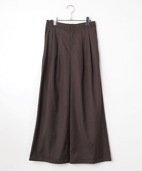 Harriss/ハリス 2タックセミワイドパンツ ダークブラウン 38 Harriss/ハリス 2タックセミワイドパンツ ダークブラウン 38