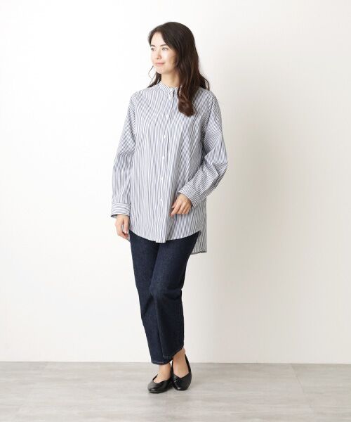 Harriss / ハリス シャツ・ブラウス | バンドカラーロングシャツ | 詳細7