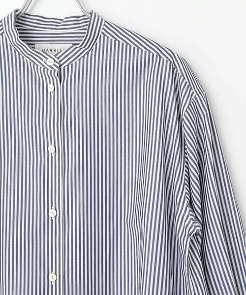 Harriss / ハリス シャツ・ブラウス | バンドカラーロングシャツ | 詳細2