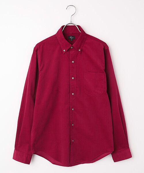 Harriss/ハリス P/O風B.Dカラーシャツアメリカンフィット RED L Harriss/ハリス P/O風B.Dカラーシャツアメリカンフィット RED L