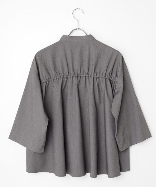 Harriss / ハリス シャツ・ブラウス | バックギャザーバンドカラーシャツ | 詳細4