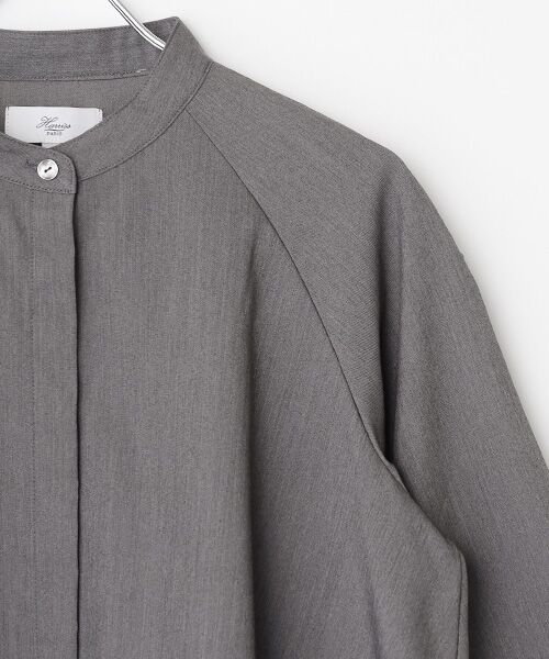 Harriss / ハリス シャツ・ブラウス | バックギャザーバンドカラーシャツ | 詳細5