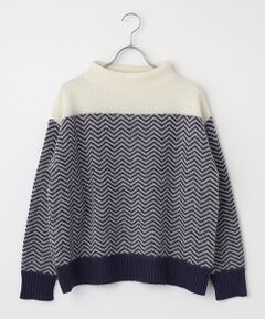 Harriss / ハリス ニット・セーター | ヘリンボーンボトルネック