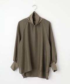 Harriss / ハリス カットソー | 異素材コンビタートルネックプルオーバー