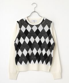 Harriss / ハリス ニット・セーター | ダイヤ幾何柄ニットプルオーバー