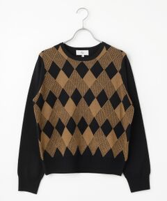 Harriss / ハリス ニット・セーター | ダイヤ幾何柄ニットプルオーバー