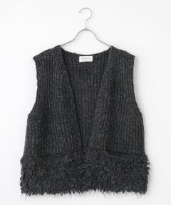 Harriss / ハリス ベスト | ３G畦編みフリンジベスト