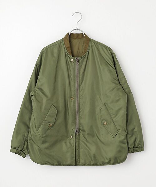 Harriss/ハリス リバーシブルミリタリージャケット カーキグリーン 36