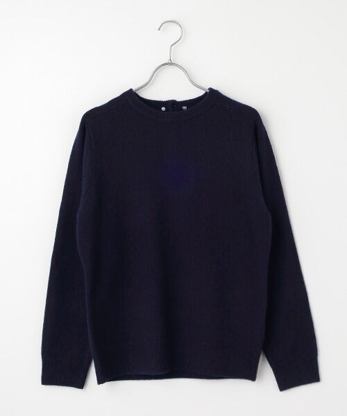 Harriss / ハリス ニット・セーター | 綿レースフリル衿付キクルーセーター | 詳細4