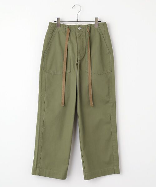 Harriss / ハリス その他パンツ | バレルレッグワークパンツ(カーキグリーン)
