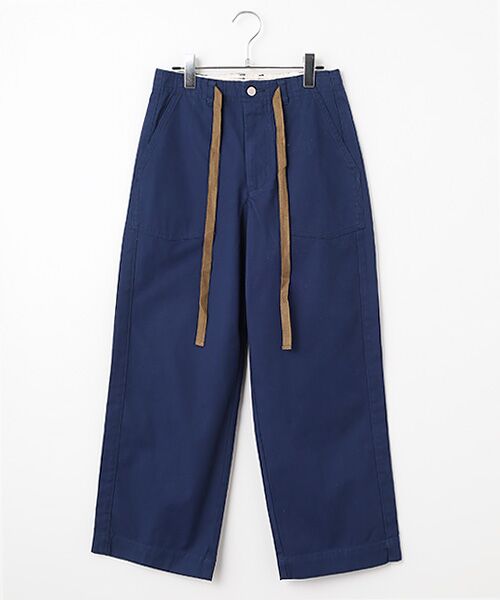 Harriss / ハリス その他パンツ | バレルレッグワークパンツ(ネイビーブルー)