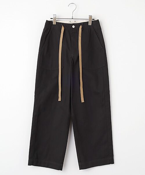 Harriss / ハリス その他パンツ | バレルレッグワークパンツ(ブラック)