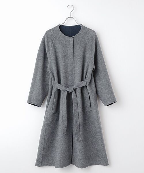 Harriss / ハリス その他アウター | ノーカラーロングコート | 詳細1