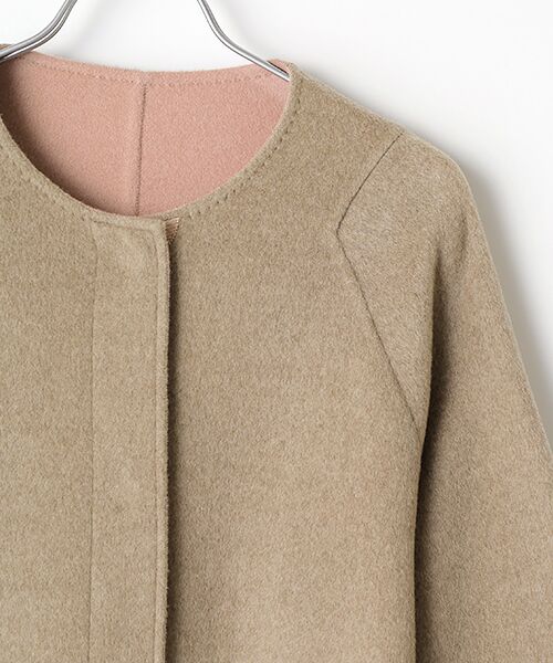 Harriss / ハリス その他アウター | ノーカラーロングコート | 詳細4