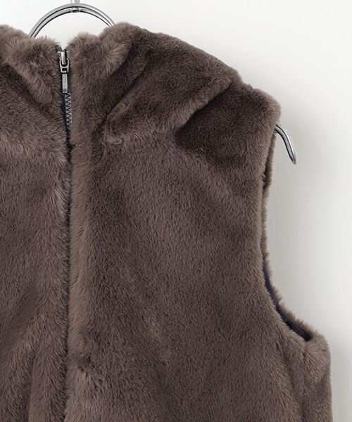 Harriss / ハリス ベスト | エコファーフードベスト | 詳細3