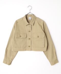 Harriss / ハリス ブルゾン | クロップドミリタリーシャツ