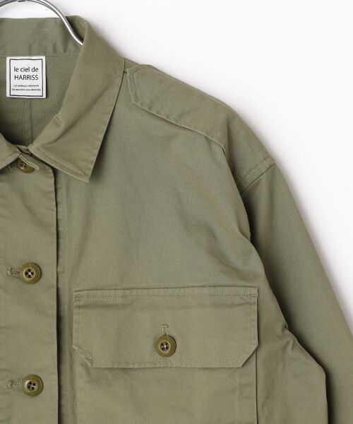 Harriss / ハリス ブルゾン | クロップドミリタリーシャツ | 詳細2