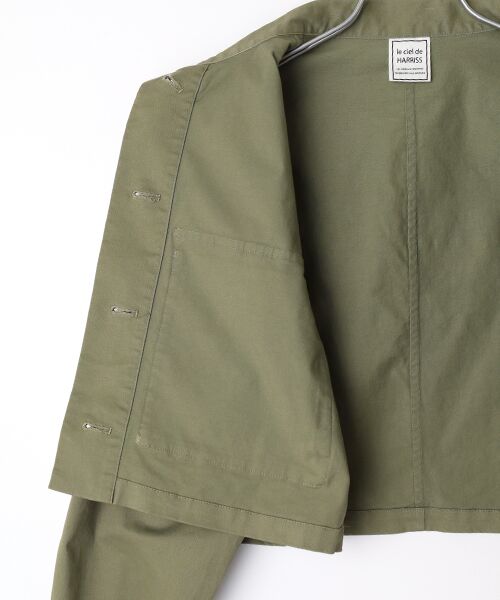 Harriss / ハリス ブルゾン | クロップドミリタリーシャツ | 詳細5