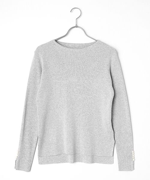 Harriss / ハリス ニット・セーター | リブニットプルオーバー（ライトグレー）