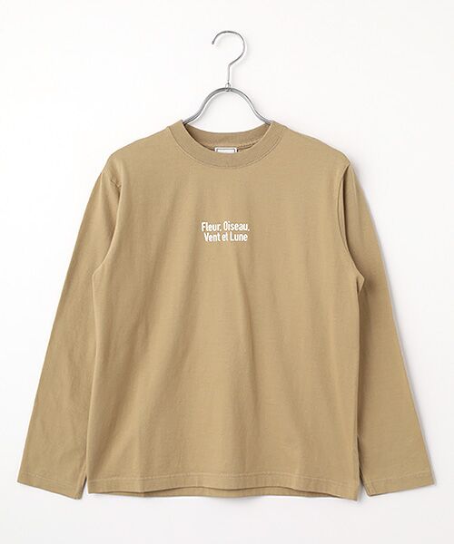 Harriss / ハリス Tシャツ | Fleurプリント（ベージュ）