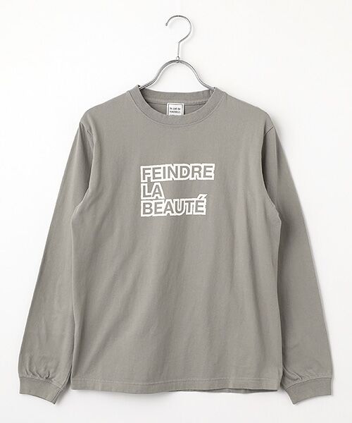 Harriss / ハリス Tシャツ | FEINDRE プリントL/Sティー（グレー）