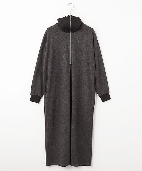 Harriss / ハリス ロング・マキシ丈ワンピース | リブカラージップアップドレス | 詳細6