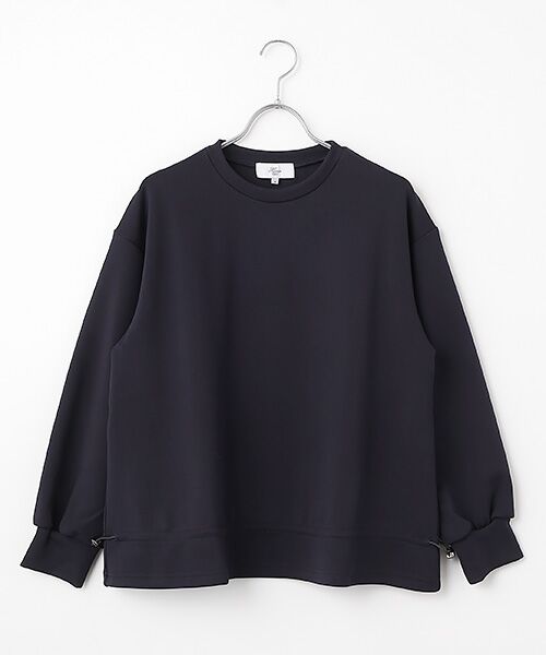 Harriss / ハリス カットソー | 裾ドローストリングプルオーバー（ネイビーブルー）