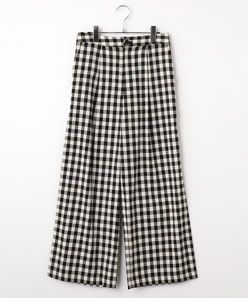 Harriss / ハリス スラックス・ドレスパンツ | タックセミワイドパンツ（ブラック）