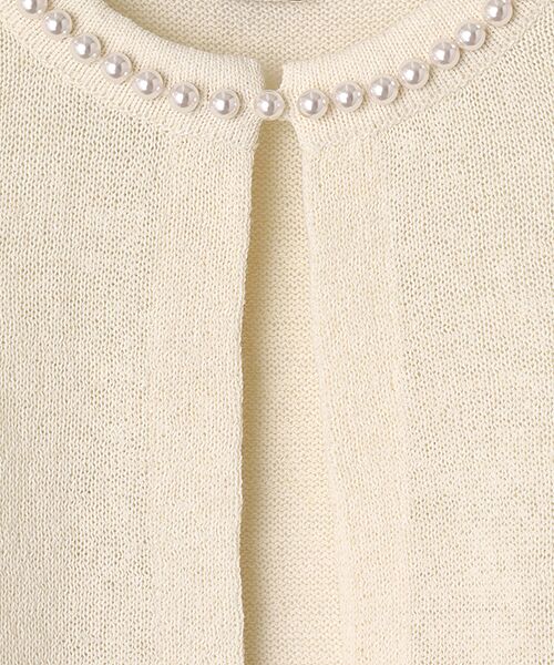 Harriss / ハリス カーディガン・ボレロ | パール付きクルーカーデ | 詳細1