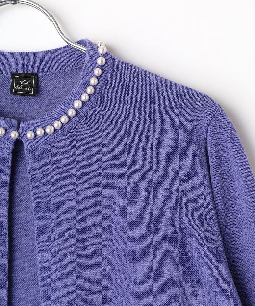 Harriss / ハリス カーディガン・ボレロ | パール付きクルーカーデ | 詳細3