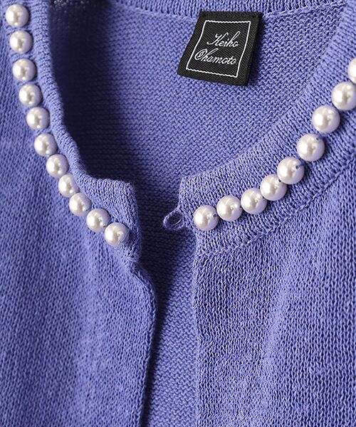 Harriss / ハリス カーディガン・ボレロ | パール付きクルーカーデ | 詳細5