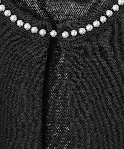 Harriss / ハリス カーディガン・ボレロ | パール付きクルーカーデ | 詳細7