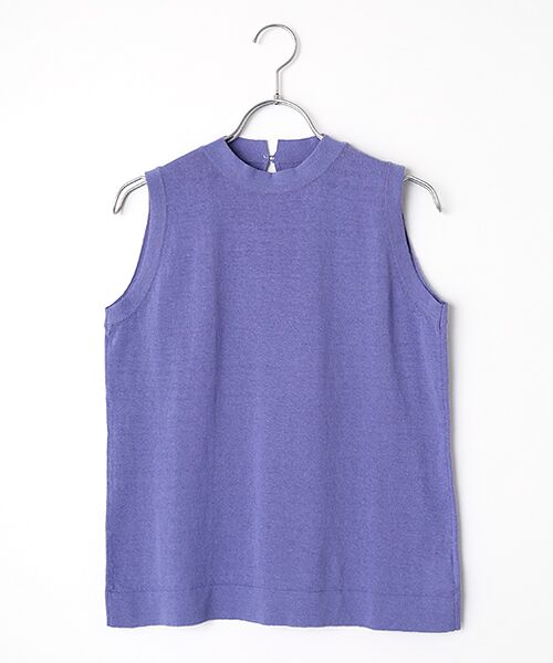 Harriss / ハリス ニット・セーター | インナーノースリーブ（パープル）