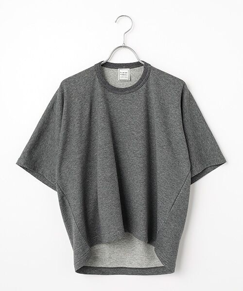 Harriss / ハリス カットソー | 1ピースパターンTシャツ（チャコールグレー）