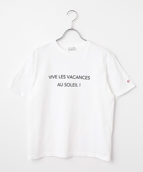 Harriss / ハリス Tシャツ | Vive le〜柄（ホワイト）