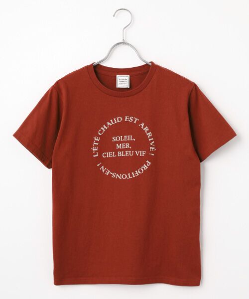 Harriss / ハリス Tシャツ | Soleil, mer〜柄（ボルドー）