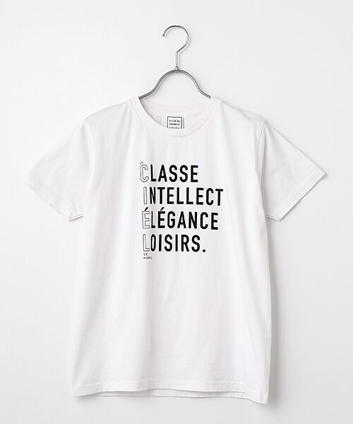 Harriss / ハリス Tシャツ | C・I・E・L柄（ホワイト）