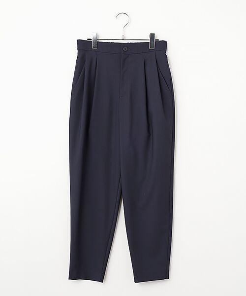 Harriss / ハリス スラックス・ドレスパンツ | 2タックテーパードパンツ（ネイビーブルー）