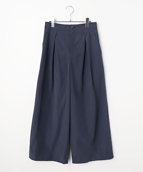 Harriss / ハリス その他パンツ | タックワイドパンツ（ネイビーブルー）