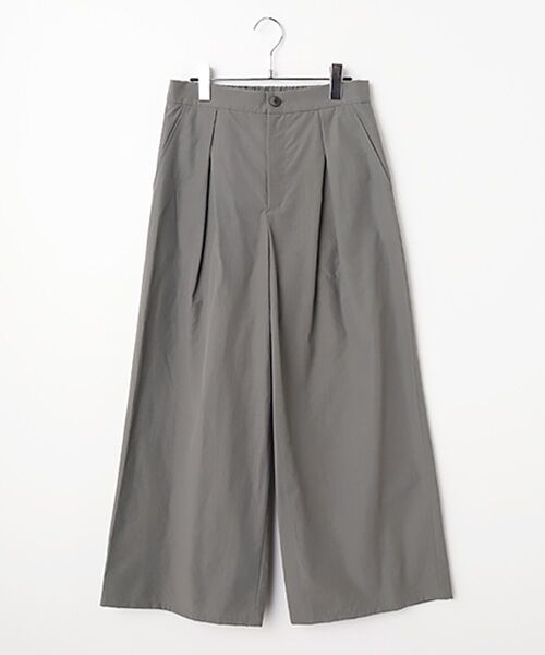 Harriss / ハリス その他パンツ | タックワイドパンツ（グレー）