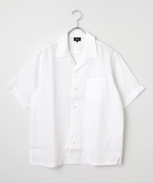 Harriss / ハリス シャツ・ブラウス | オープンカラーシャツ半袖コンフォートフィット（WHITE）