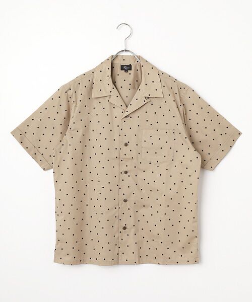 Harriss / ハリス シャツ・ブラウス | オープンカラーシャツ半袖コンフォートフィット（BEIGE）