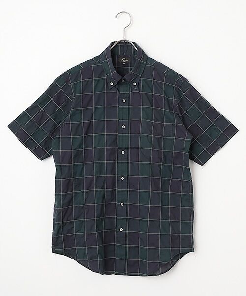 Harriss / ハリス シャツ・ブラウス | B.Dシャツ半袖（GREEN）