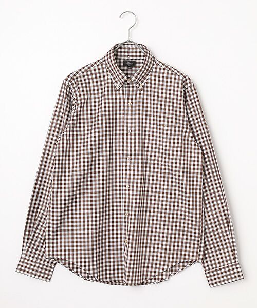 Harriss / ハリス シャツ・ブラウス | P/O風B.Dシャツ（BROWN）