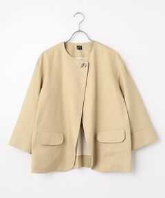 Harriss / ハリス ノーカラージャケット | ノーカラーカーデブルゾン