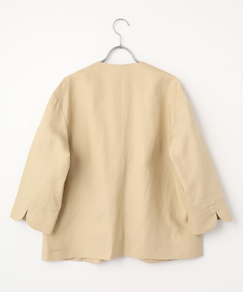 Harriss / ハリス ノーカラージャケット | ノーカラーカーデブルゾン | 詳細3