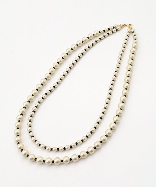 Harriss / ハリス ネックレス・ペンダント・チョーカー | コットンパール2連ネックレス（ホワイト）