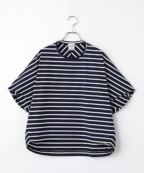 Harriss / ハリス カットソー | 変形ドルマンパターンTシャツ（ネイビーブルー）