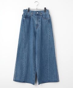 Harriss / ハリス デニムパンツ | フリンジ５ポケットワイドパンツ